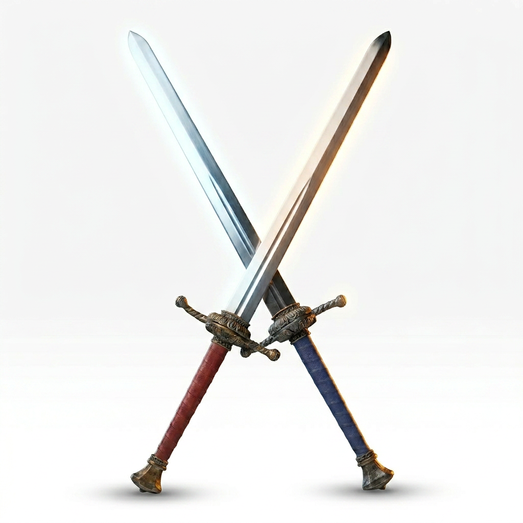 Twin Display Swords