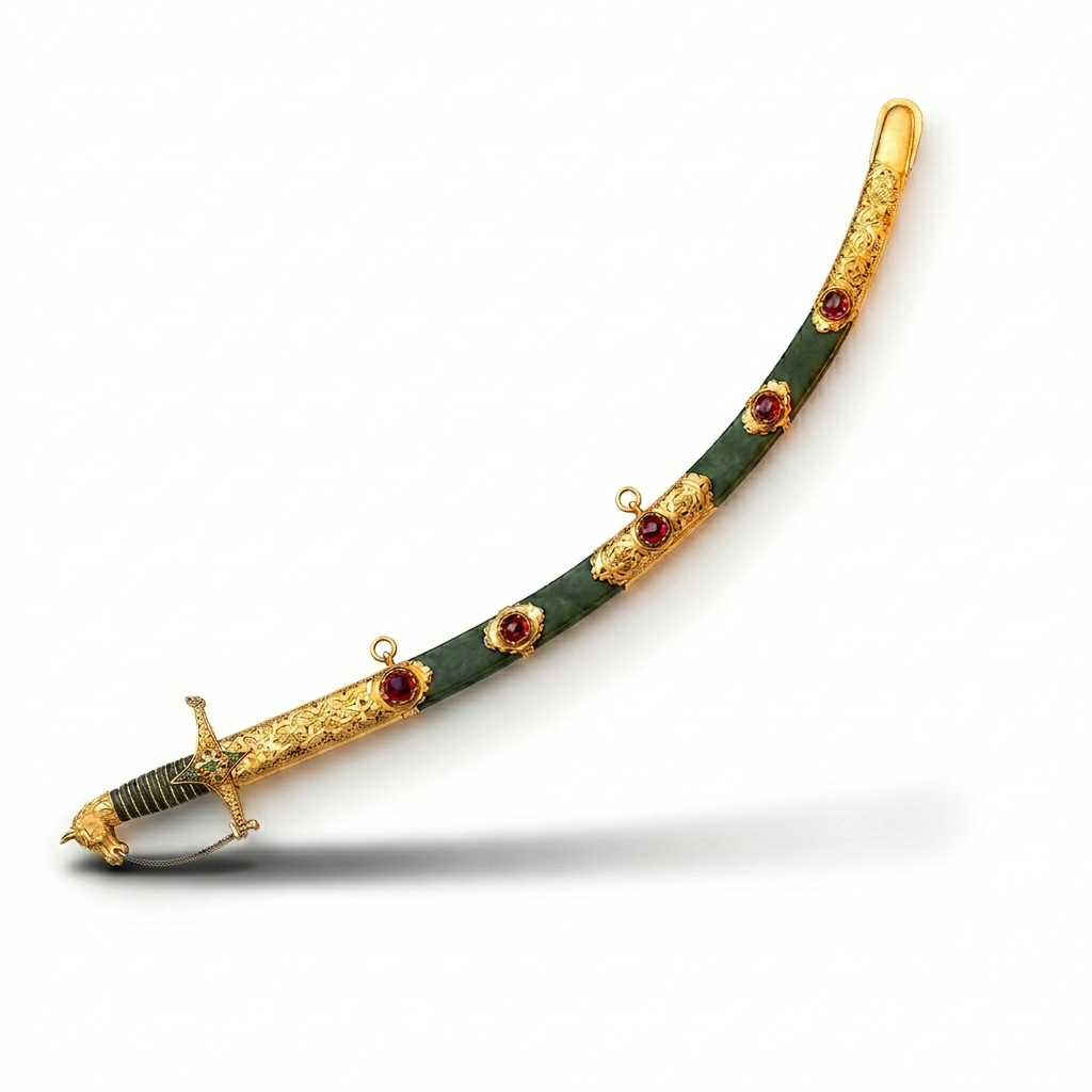 Regal Jeweled Scimitar