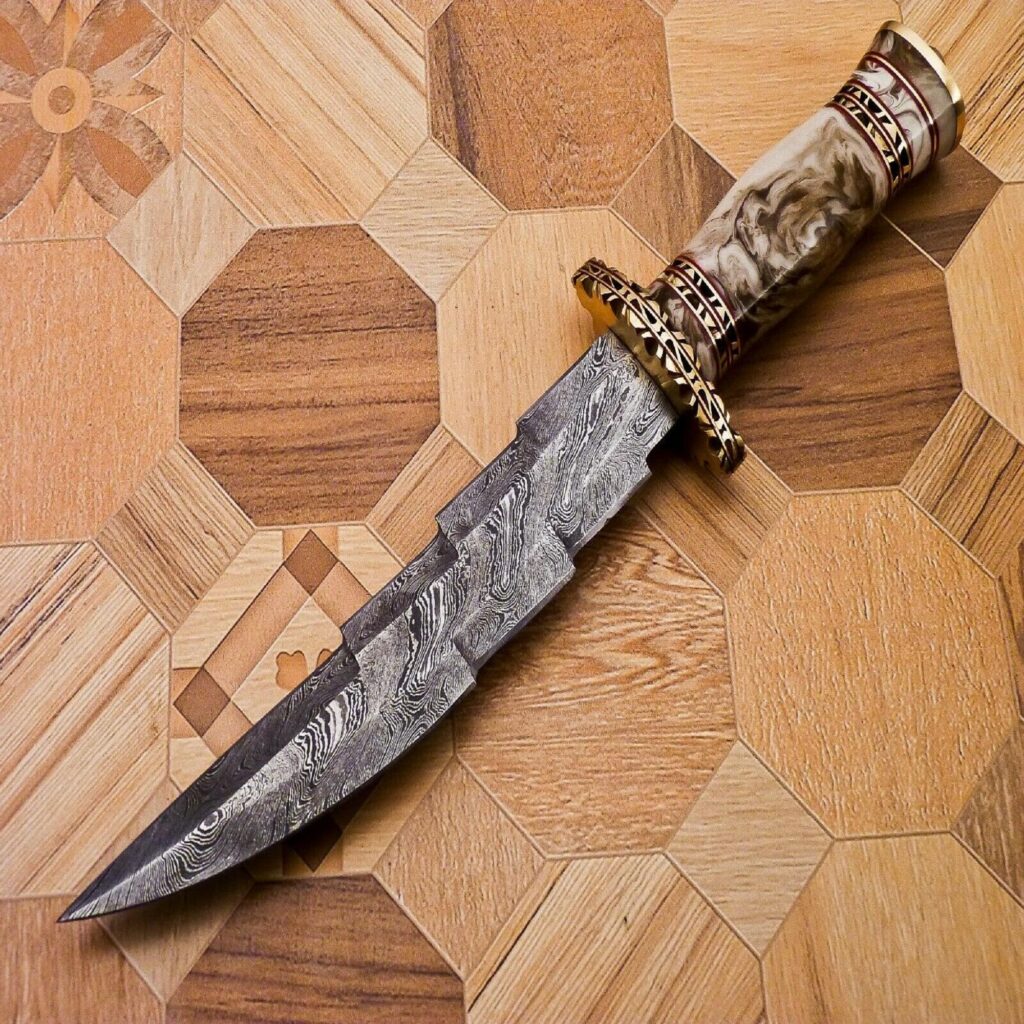 DIY Damascus Bowie Knife