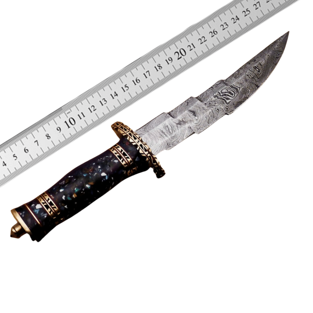 Durable Premium Damascus Bowie Knife